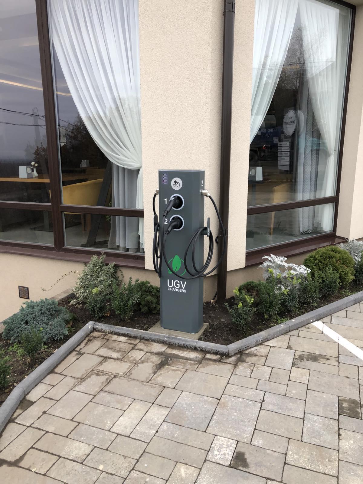 UGV Chargers charging at a hotel