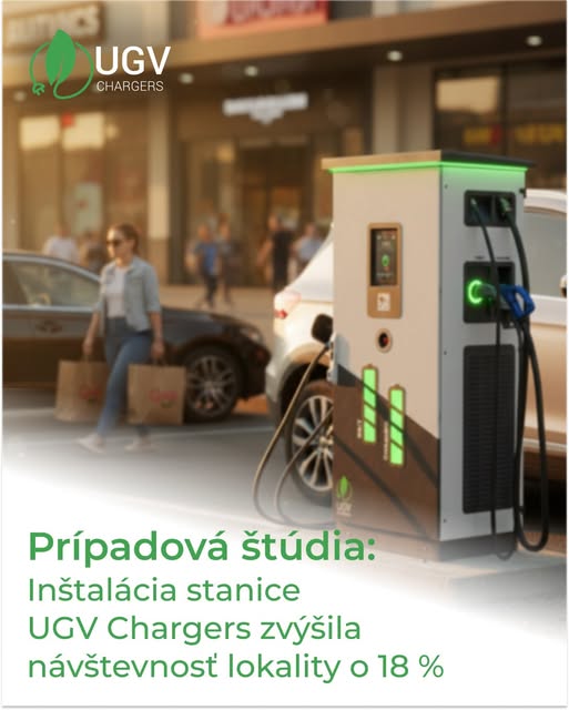 Inštalácia stanice UGV Chargers zvýšila návštevnosť lokality o 18 %