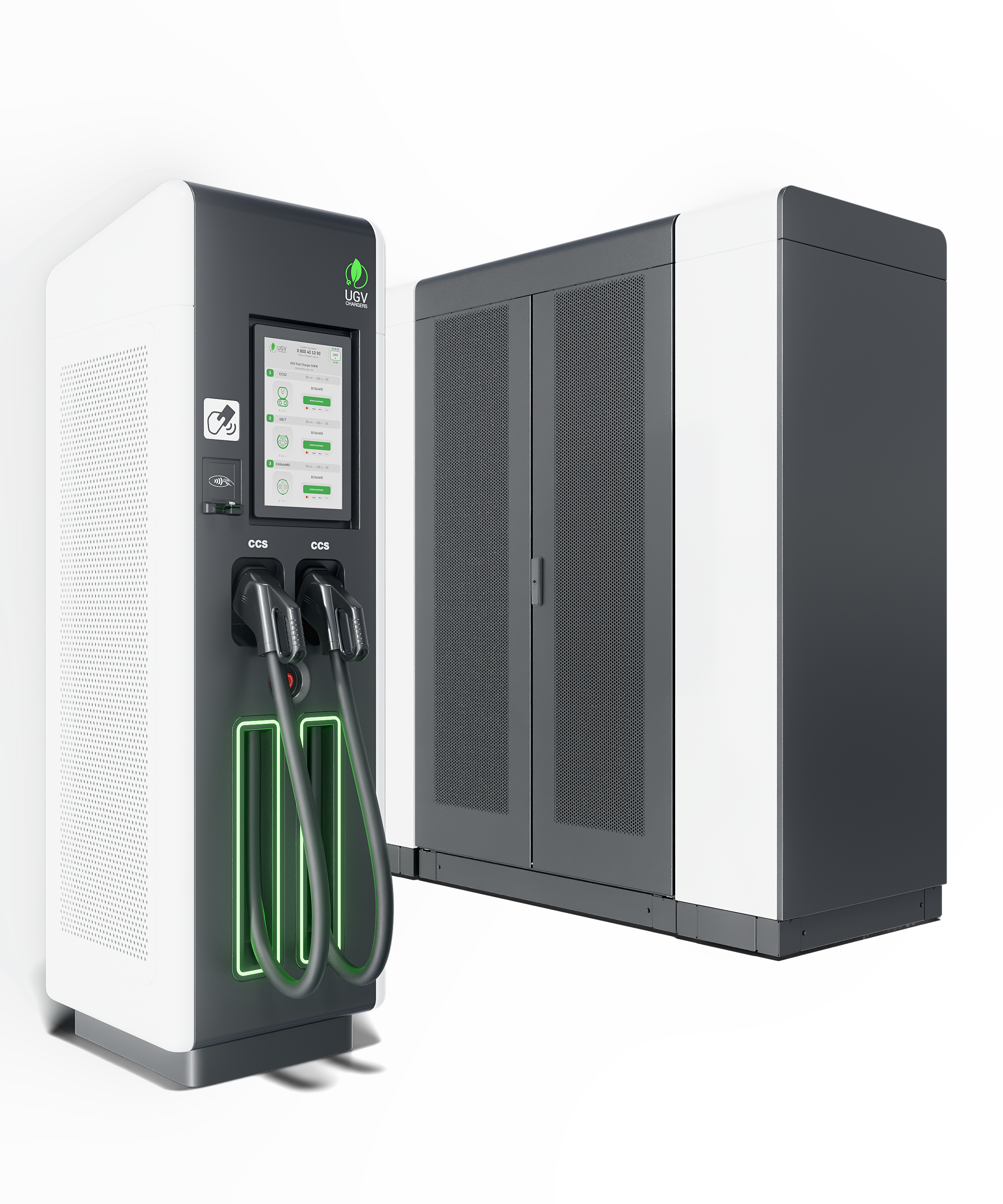 UGV Chargers split DC charging systems